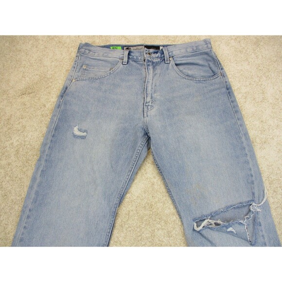 Levis Jeans Men 34 Blue Straight Silvertab Distressed Denim Cotton Casual 34x29* - Picture 4 of 16